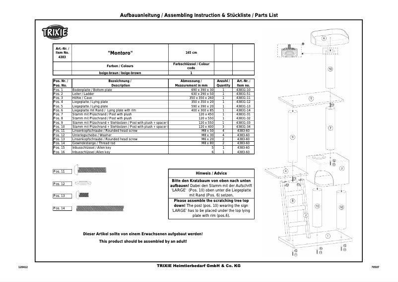 Página nº 1 - Manual de usuario Trixie Montoro