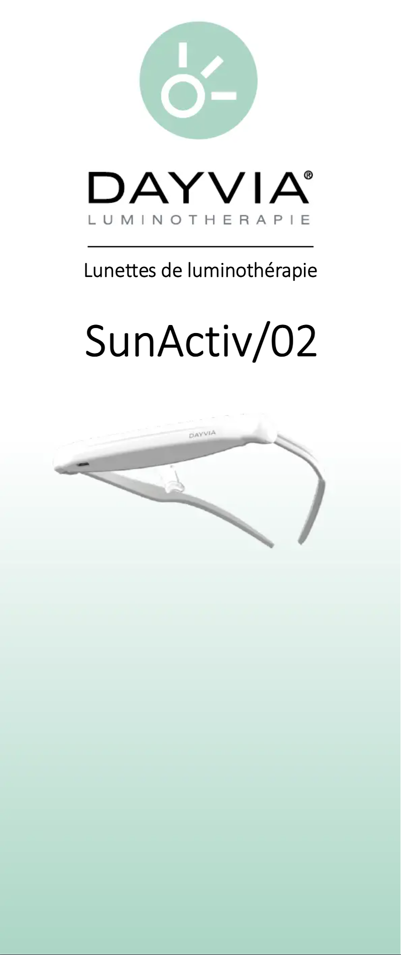 Imagen de la primera página del manual del dispositivo SunActiv/02