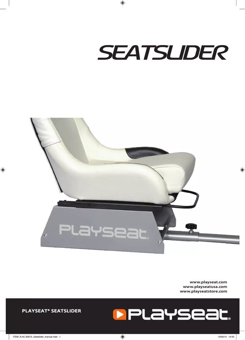 Página 1 del manual Manual de usuario Playseat Seat Slider