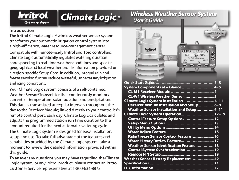 Imagen de la primera página del manual del dispositivo CL-M1