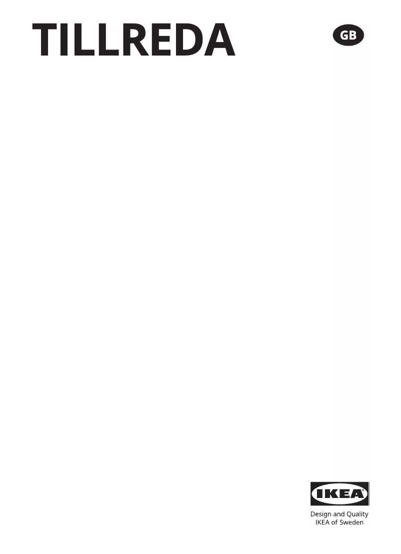 Página 1 del manual Manual de usuario Ikea TILLREDA
