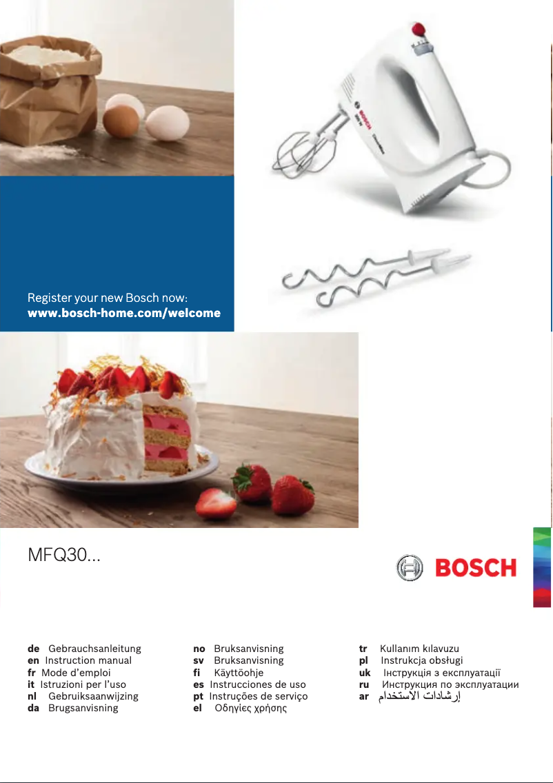 Página nº 1 - Manual de usuario Bosch MFQ3030
