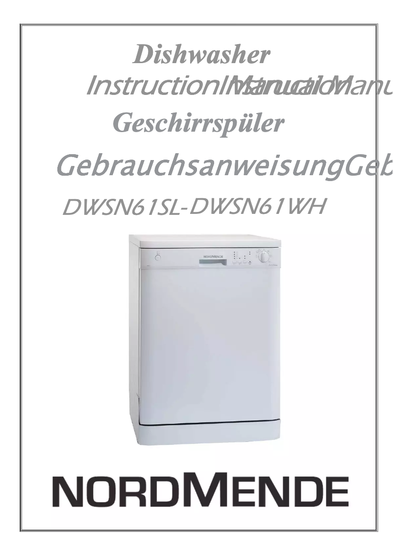 Página 1 del manual Manual de usuario Nordmende DWSN61SL