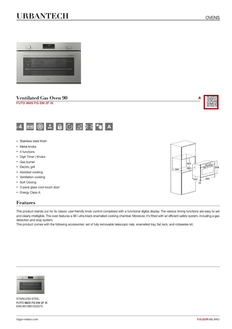 Imagen de la primera página del manual del dispositivo FUTO 9605 FG EM 2F IX
