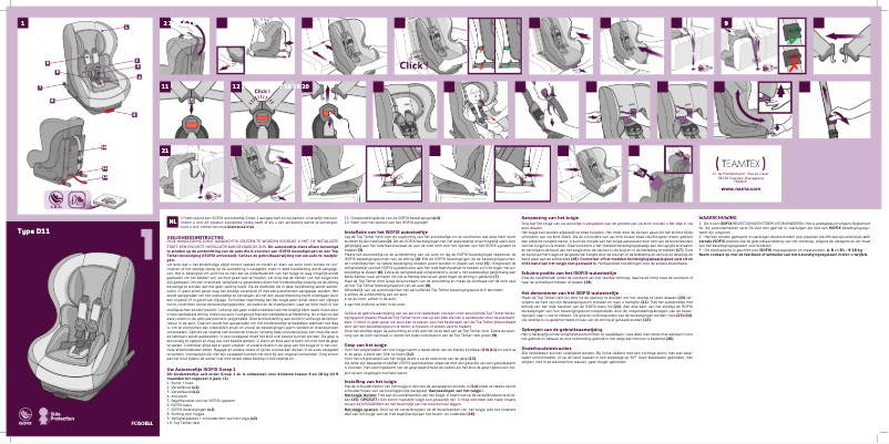 Página 1 del manual Manual de usuario Nania Premium Cosmo SP Isofix