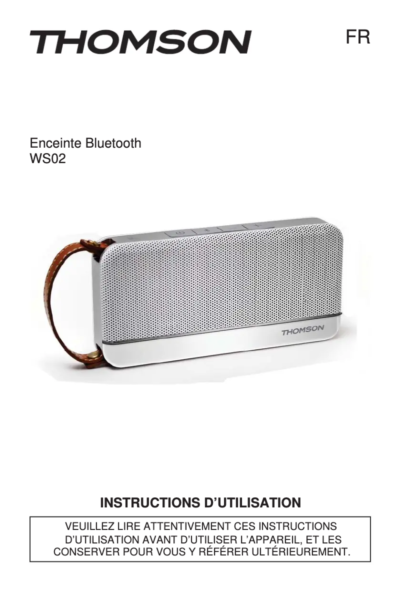 Imagen de la primera página del manual del dispositivo WS02RSM