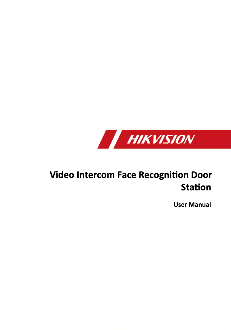 Página nº 1 - Manual de usuario Hikvision DS-KD9203-MTE6