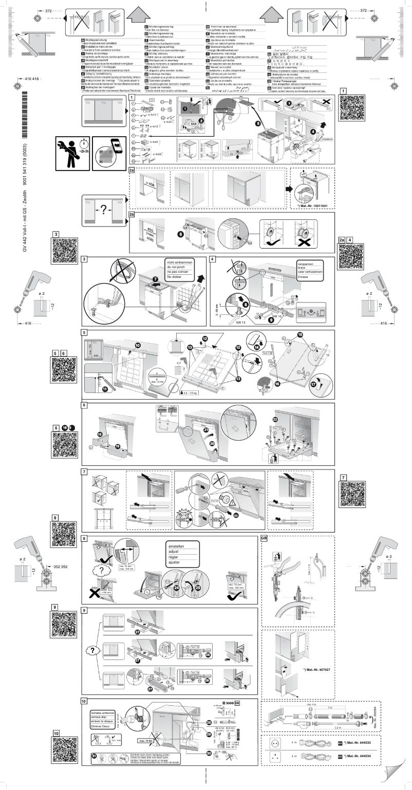 Página nº 1 - Instrucciones / montaje Neff S897ZM800E