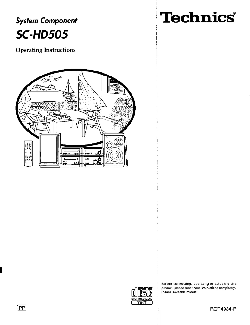 Imagen de la primera página del manual del dispositivo SC-HD505