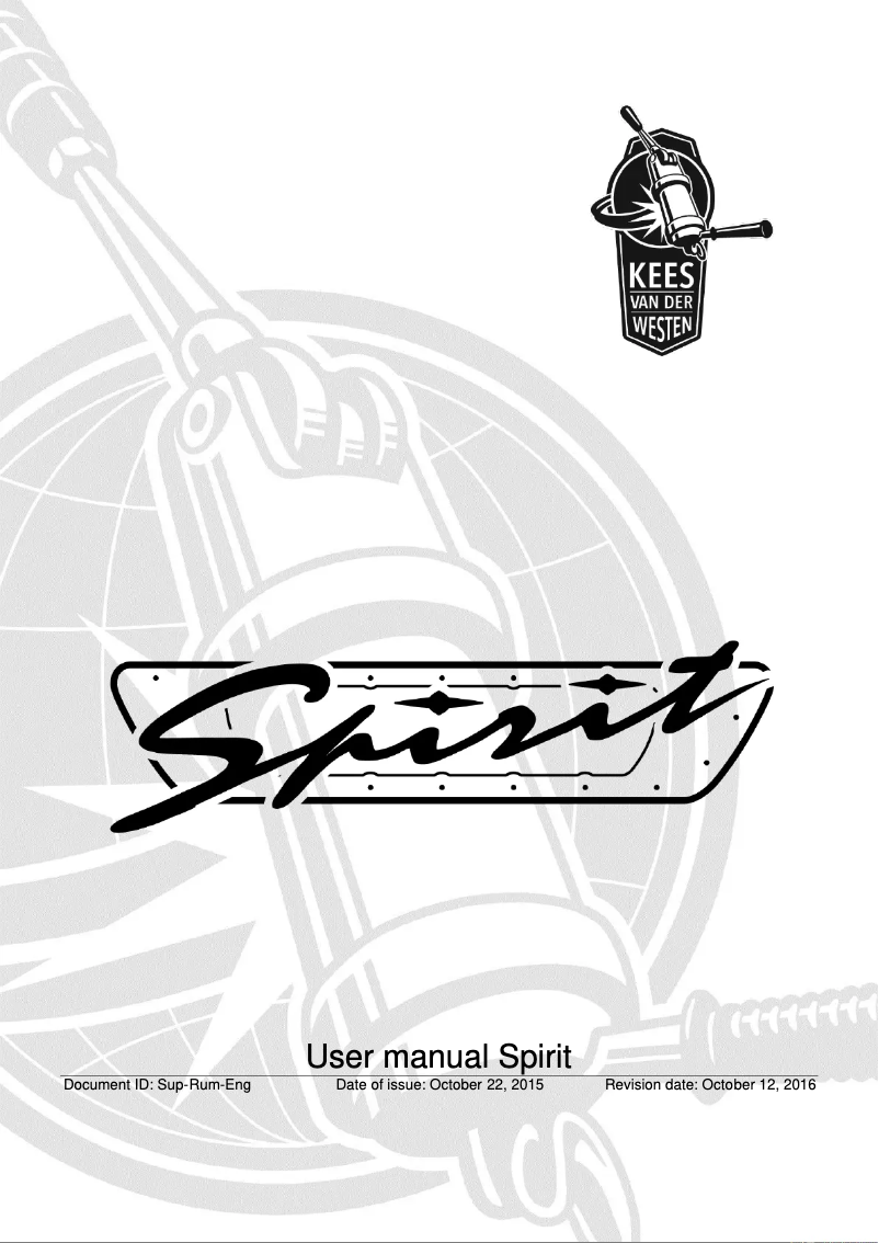 Página 1 del manual Manual de usuario Kees Van Der Westen Spirit
