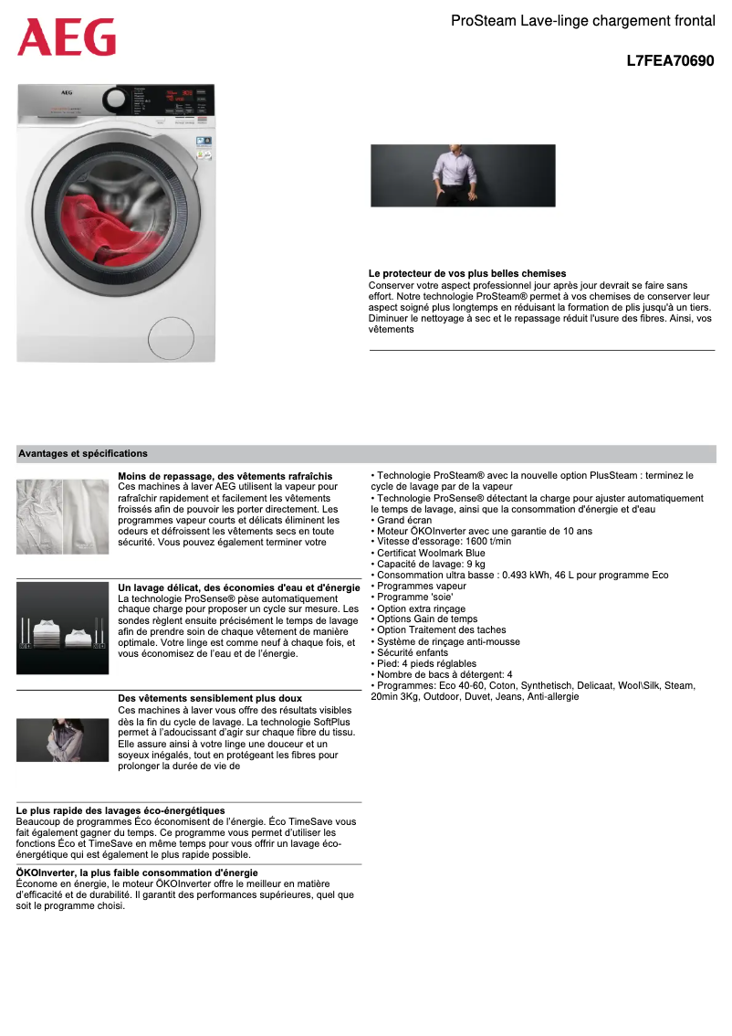 Imagen de la primera página del manual del dispositivo L7FEA70690