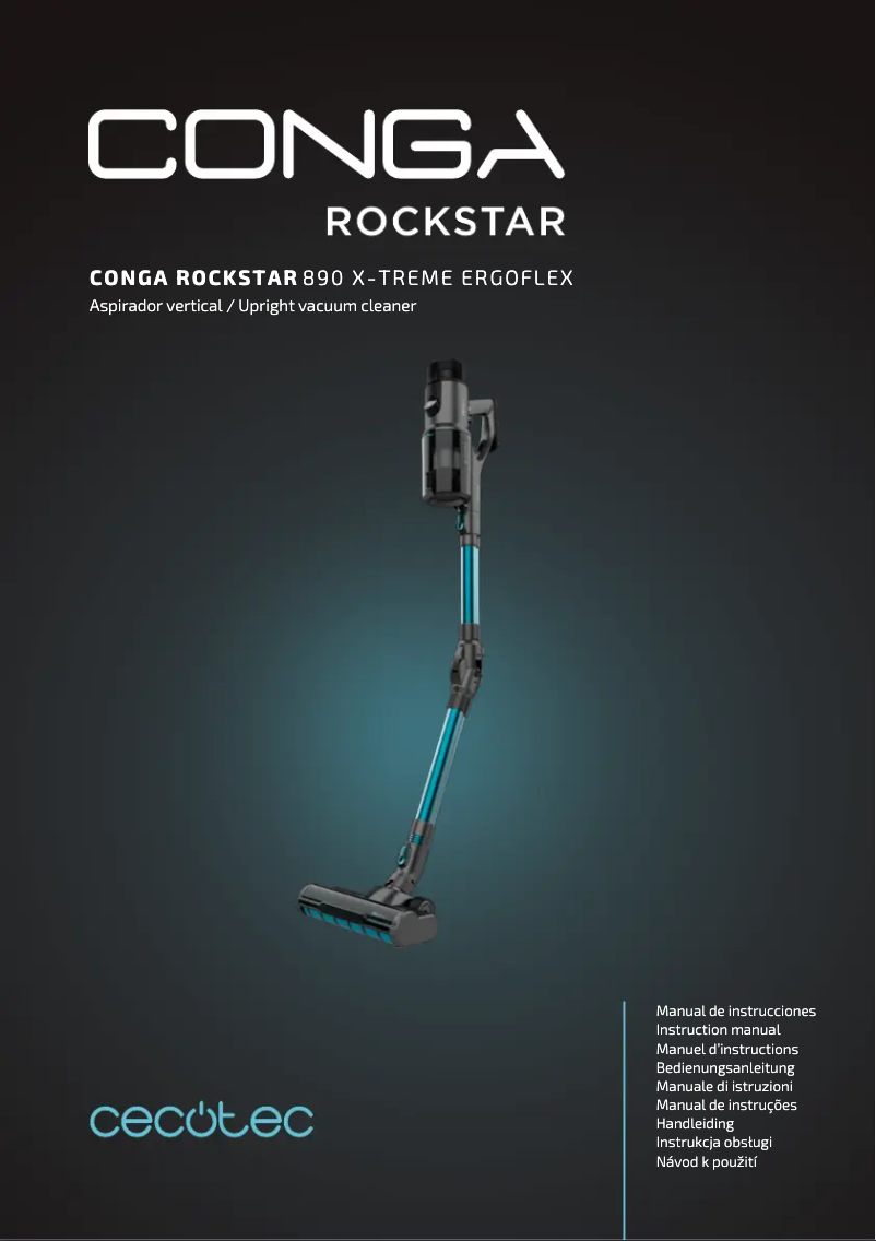 Página 1 del manual Manual de usuario Cecotec Conga Rockstar 890 X-Treme ErgoFlex