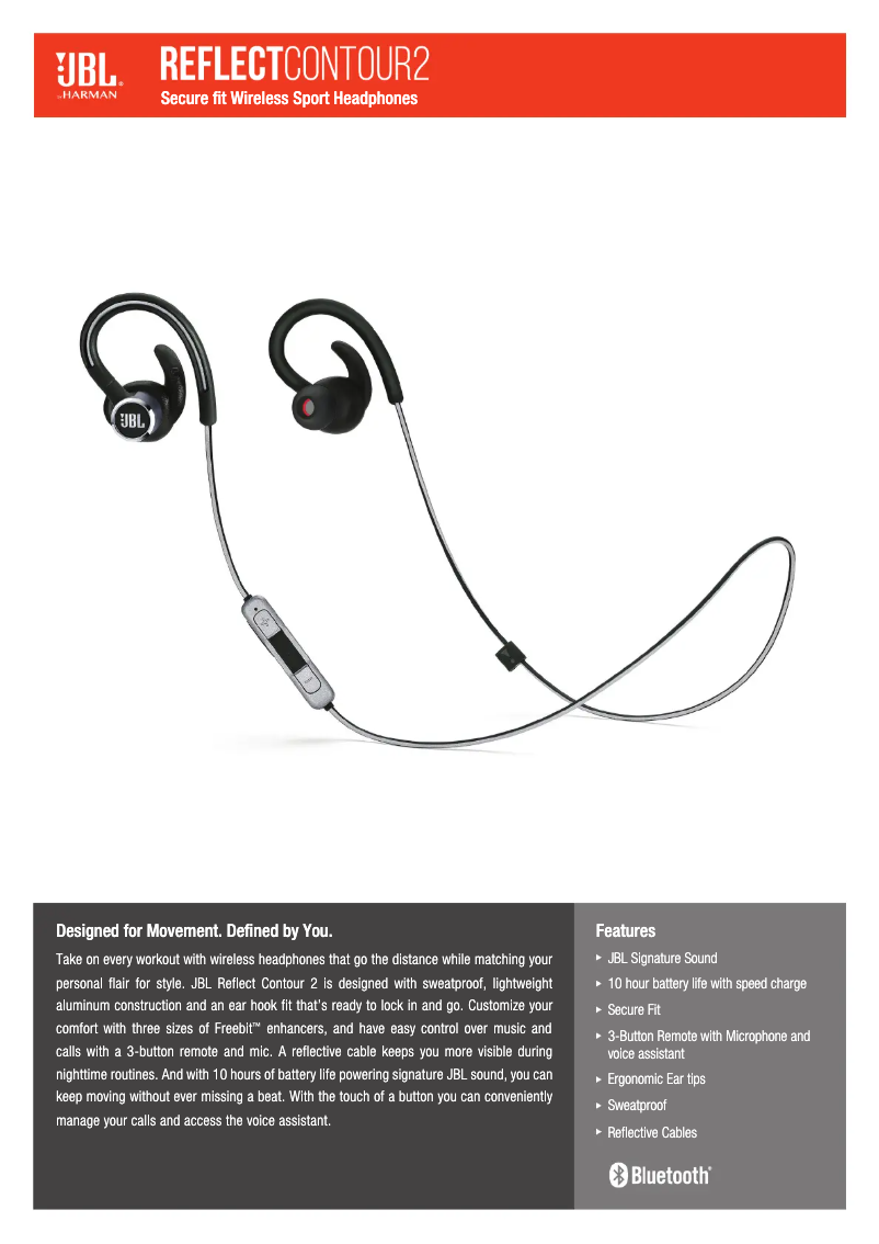 Imagen de la primera página del manual del dispositivo Reflect Contour 2