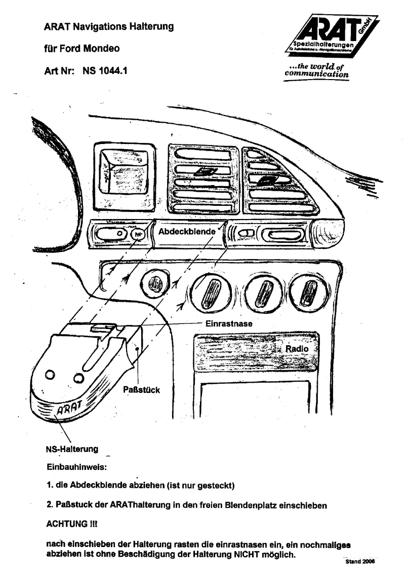 Imagen de la primera página del manual del dispositivo NS1044.1