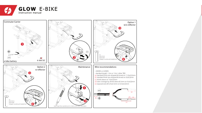 Página 1 del manual Manual de usuario Spanninga GLOW