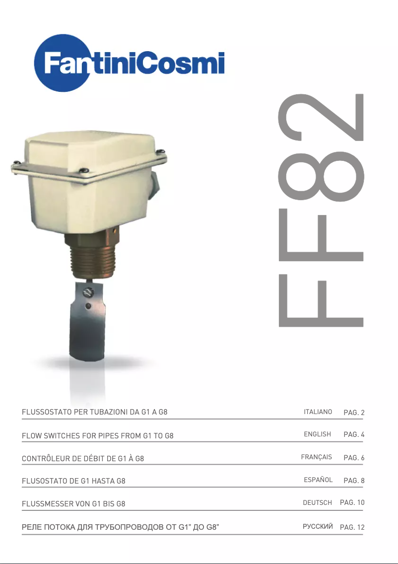 Imagen de la primera página del manual del dispositivo FF82