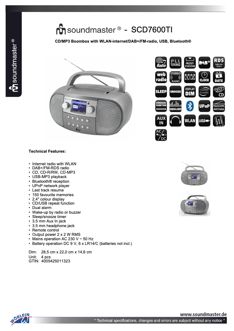 Imagen de la primera página del manual del dispositivo SCD7600