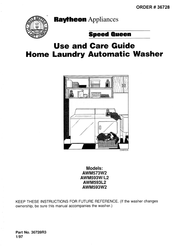 Imagen de la primera página del manual del dispositivo AWM593L2