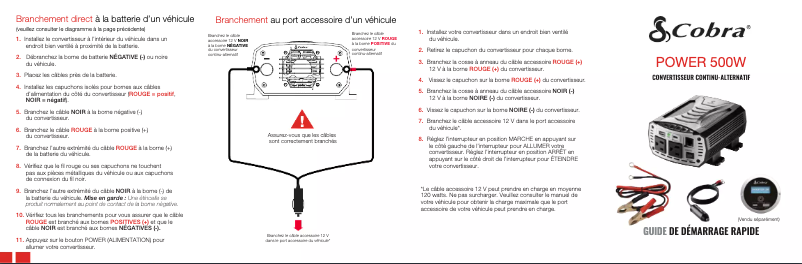 Imagen de la primera página del manual del dispositivo Power 500W