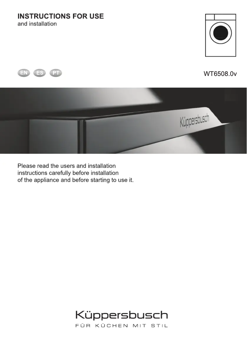 Imagen de la primera página del manual del dispositivo WT6508.0v