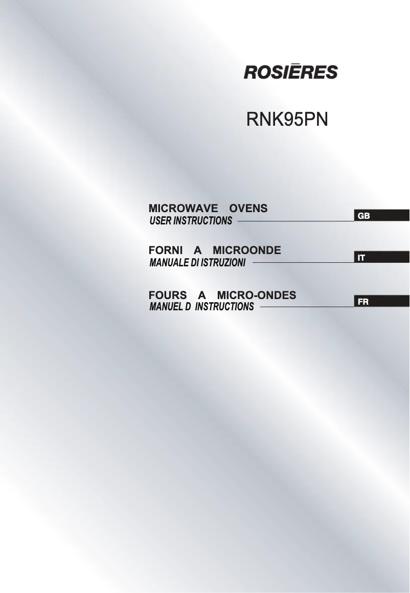 Imagen de la primera página del manual del dispositivo RNK95PN