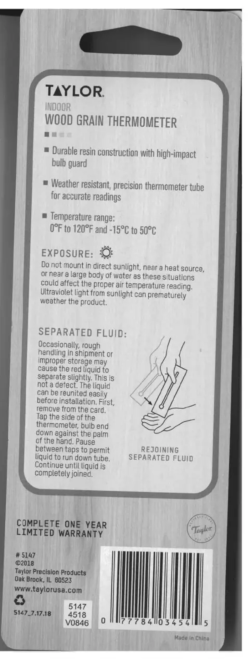 Imagen de la primera página del manual del dispositivo 5147