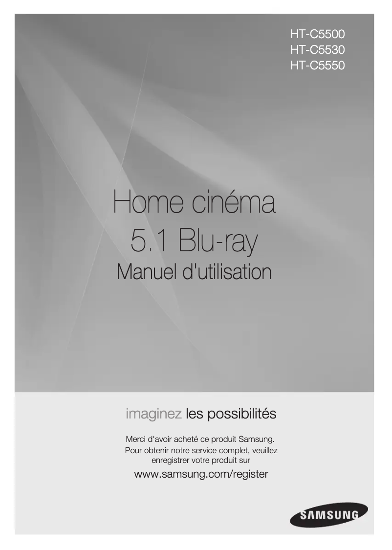 Imagen de la primera página del manual del dispositivo HT-C5530