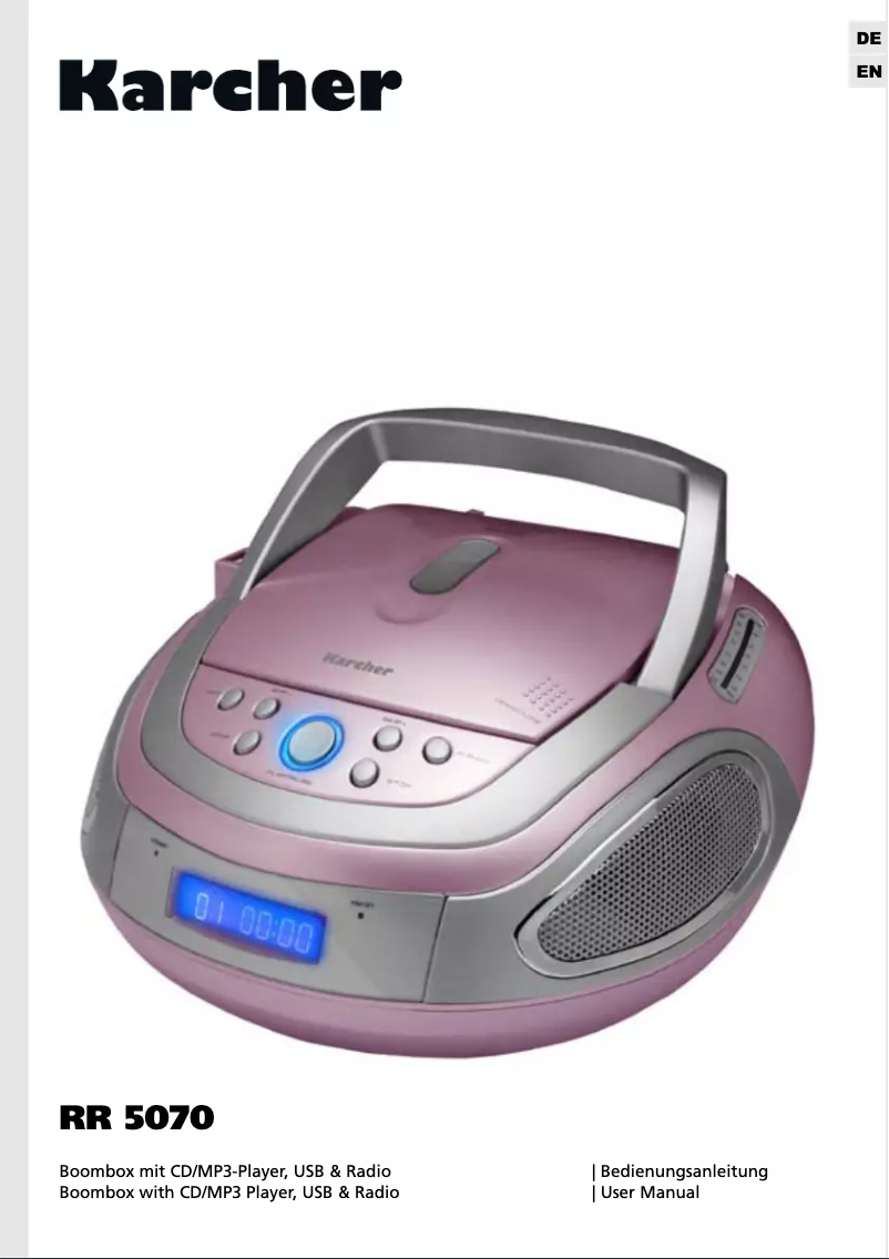 Imagen de la primera página del manual del dispositivo RR 5070