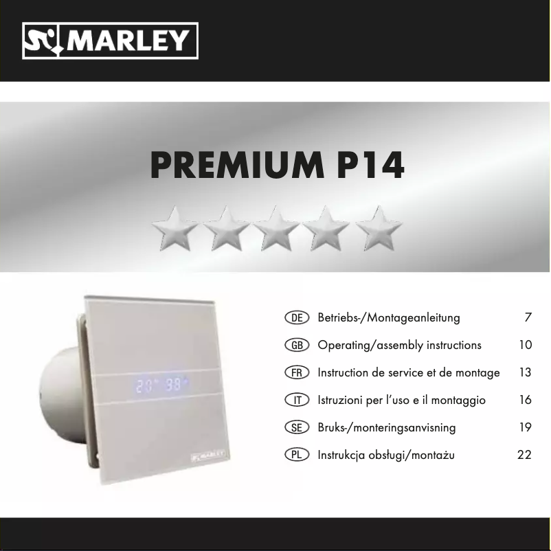 Página 1 del manual Manual de usuario House of Marley PREMIUM P14