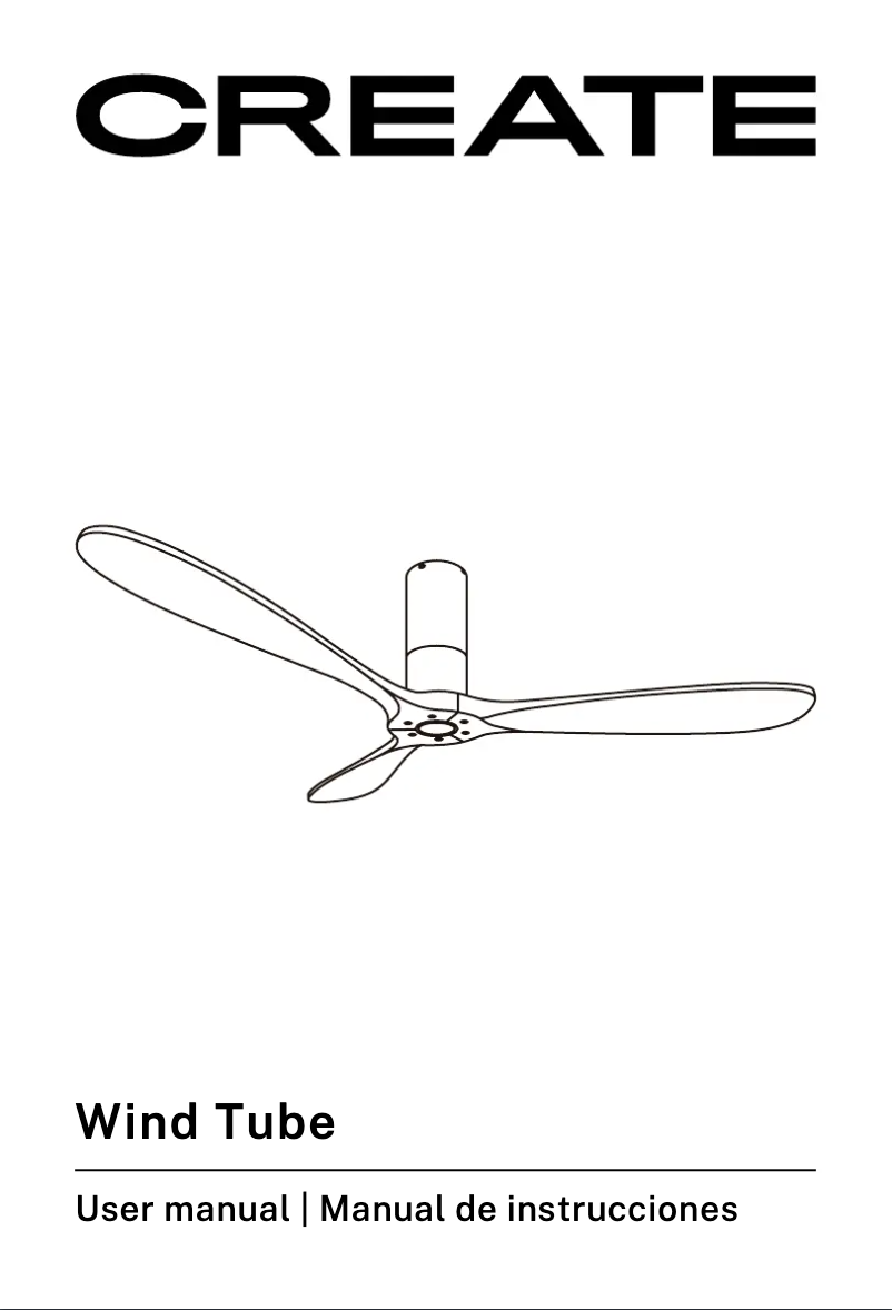 Imagen de la primera página del manual del dispositivo WIND TUBE