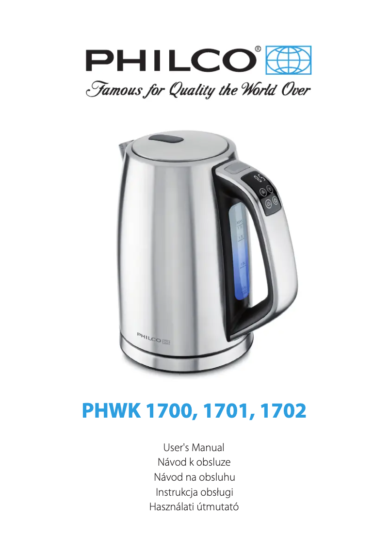 Página 1 del manual Manual de usuario Philco PHWK 1700