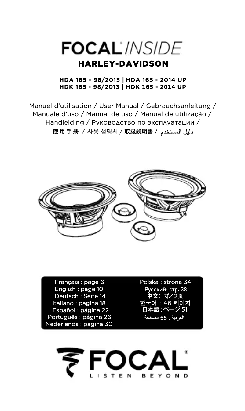 Imagen de la primera página del manual del dispositivo HDK 165-2014 UP