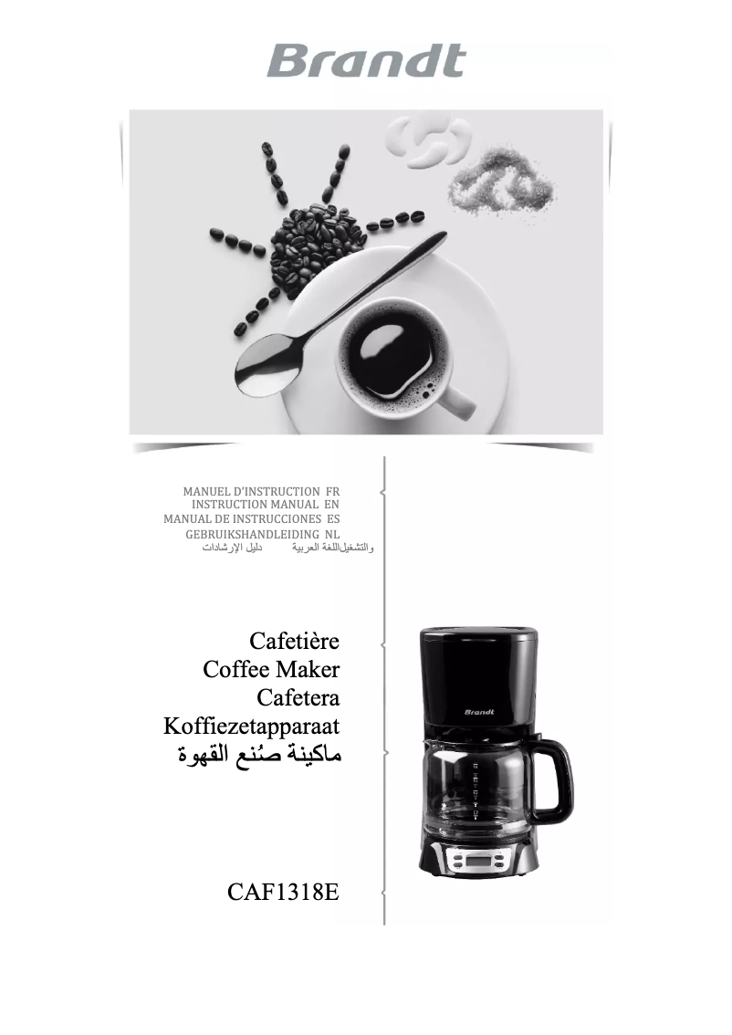 Imagen de la primera página del manual del dispositivo CAF1318E