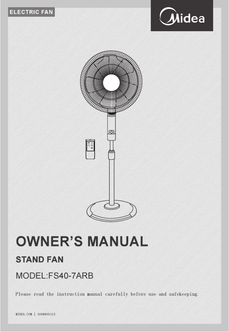 Página 1 del manual Manual de usuario Midea FS40-7ARB