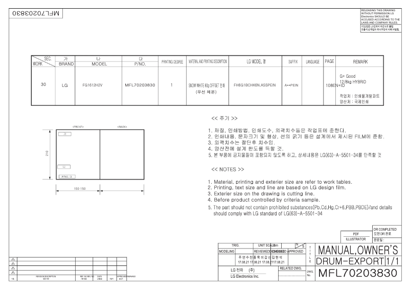 Imagen de la primera página del manual del dispositivo FG1612H2V