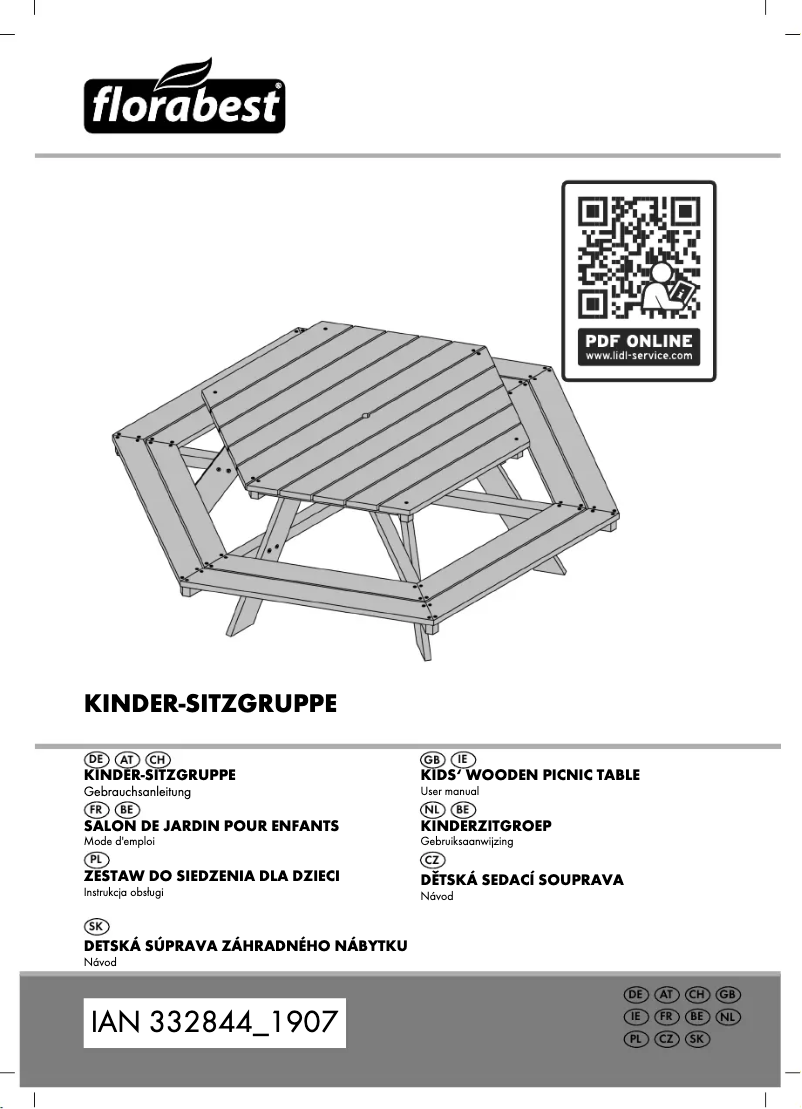 Imagen de la primera página del manual del dispositivo IAN 332844
