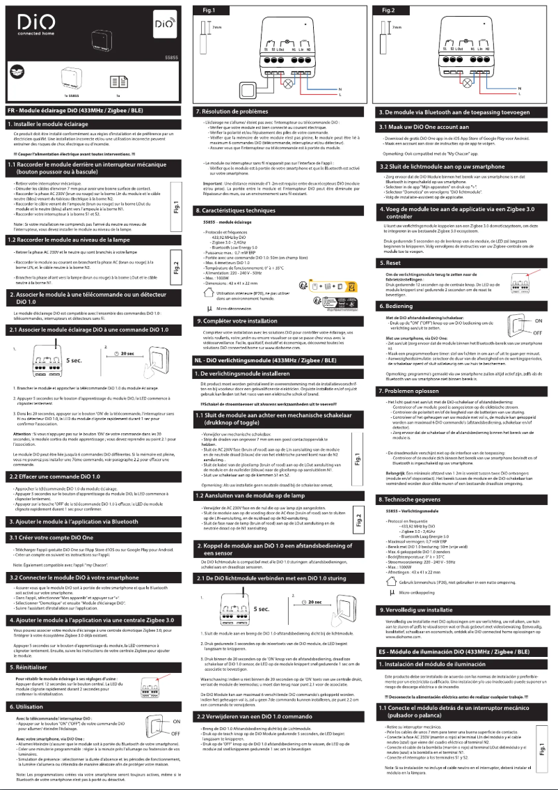 Página 1 del manual Manual de usuario DiO 55855
