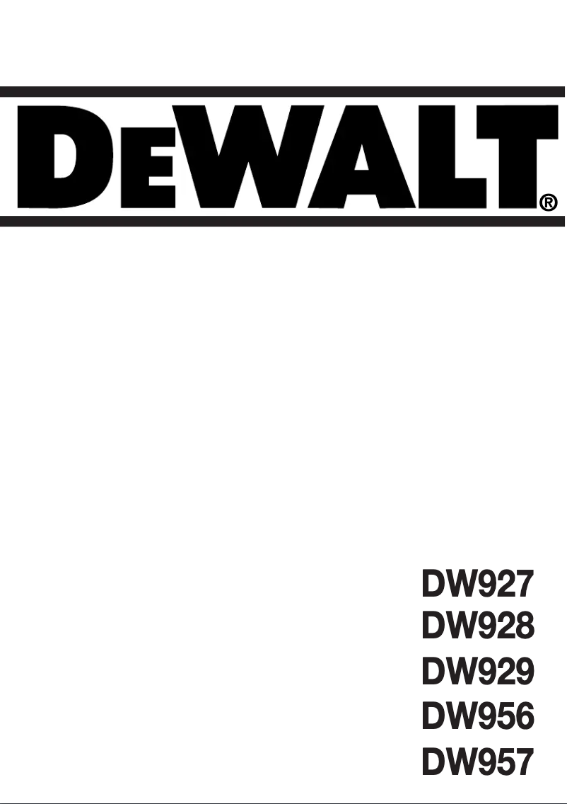 Imagen de la primera página del manual del dispositivo DW956