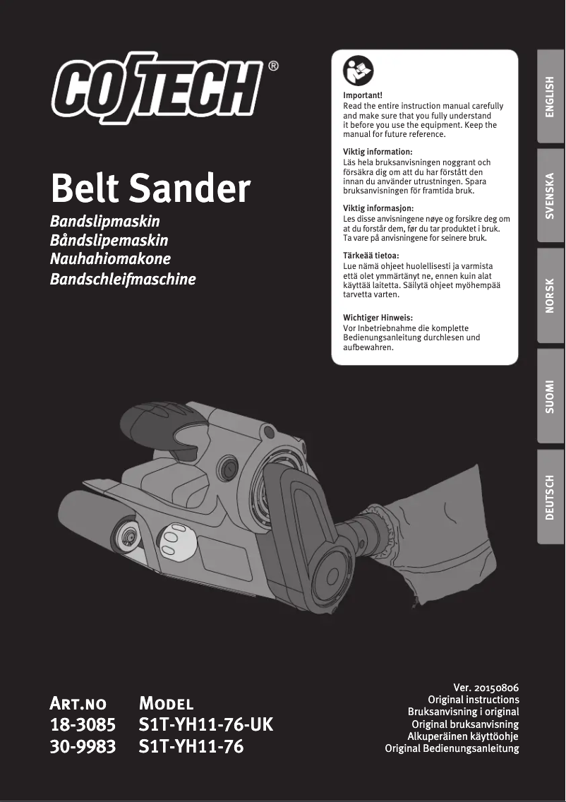 Página 1 del manual Manual de usuario Cotech S1T-YH11-76