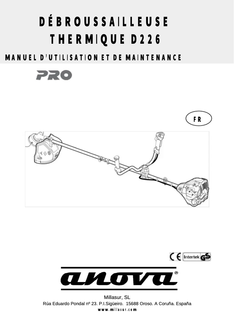 Imagen de la primera página del manual del dispositivo D226