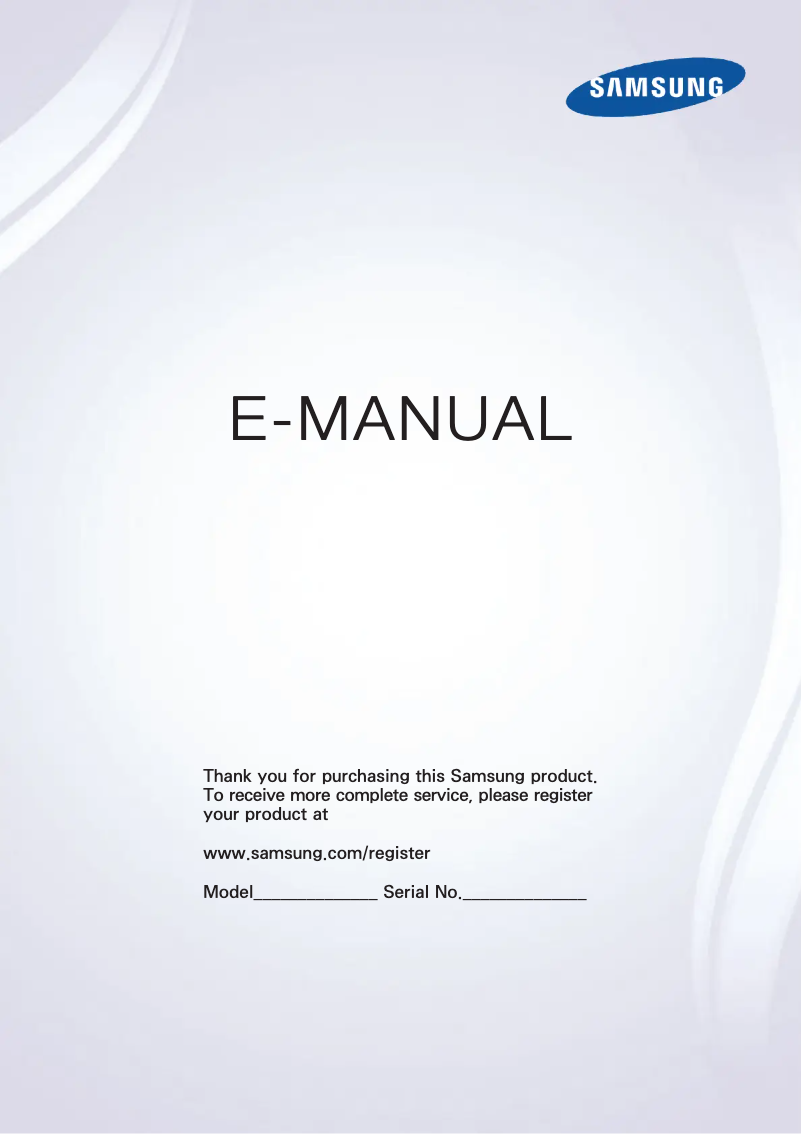 Página 1 del manual Manual de usuario Samsung EU40JU6410