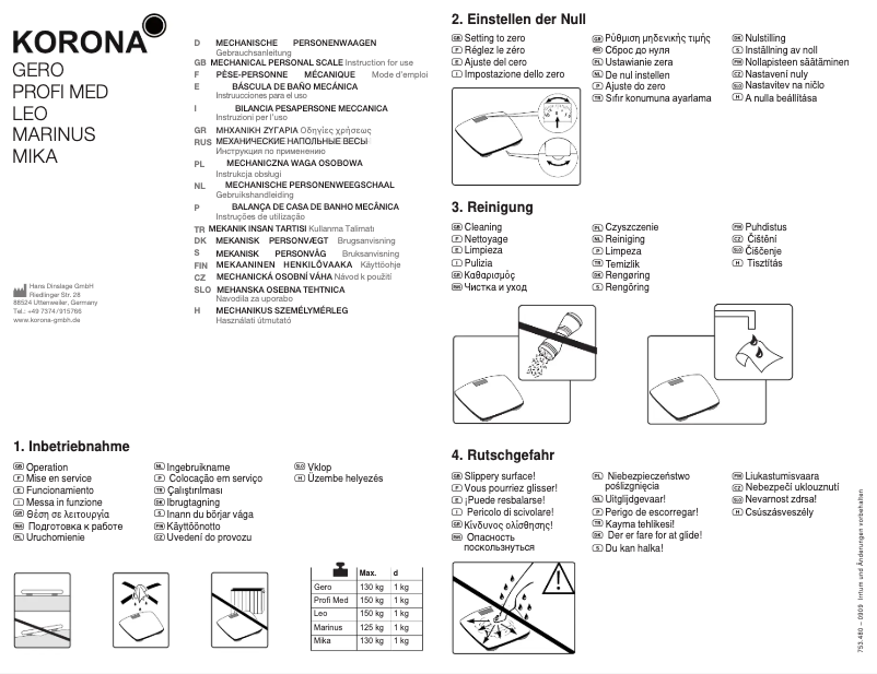 Imagen de la primera página del manual del dispositivo Marinus