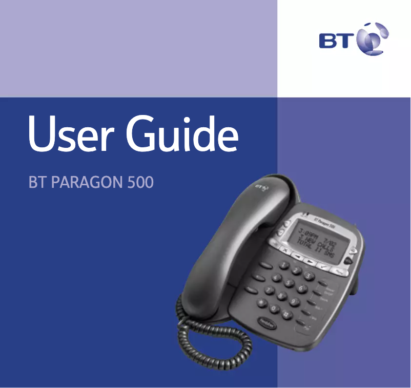 Imagen de la primera página del manual del dispositivo Paragon 500