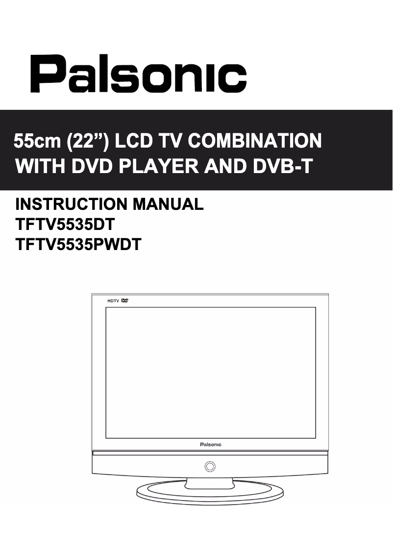 Página nº 1 - Manual de usuario Palsonic TFTV5535PWDT