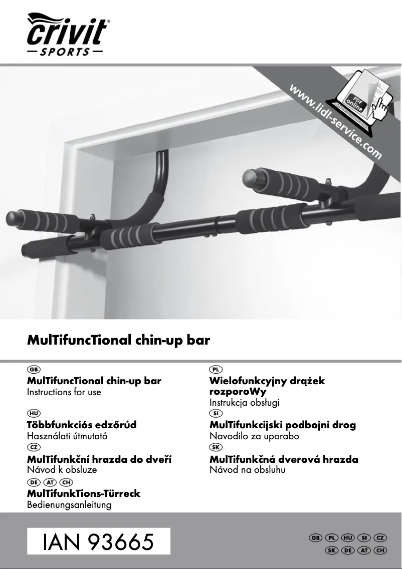 Imagen de la primera página del manual del dispositivo IAN 93665