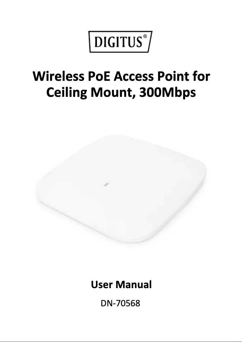 Imagen de la primera página del manual del dispositivo DN-70568