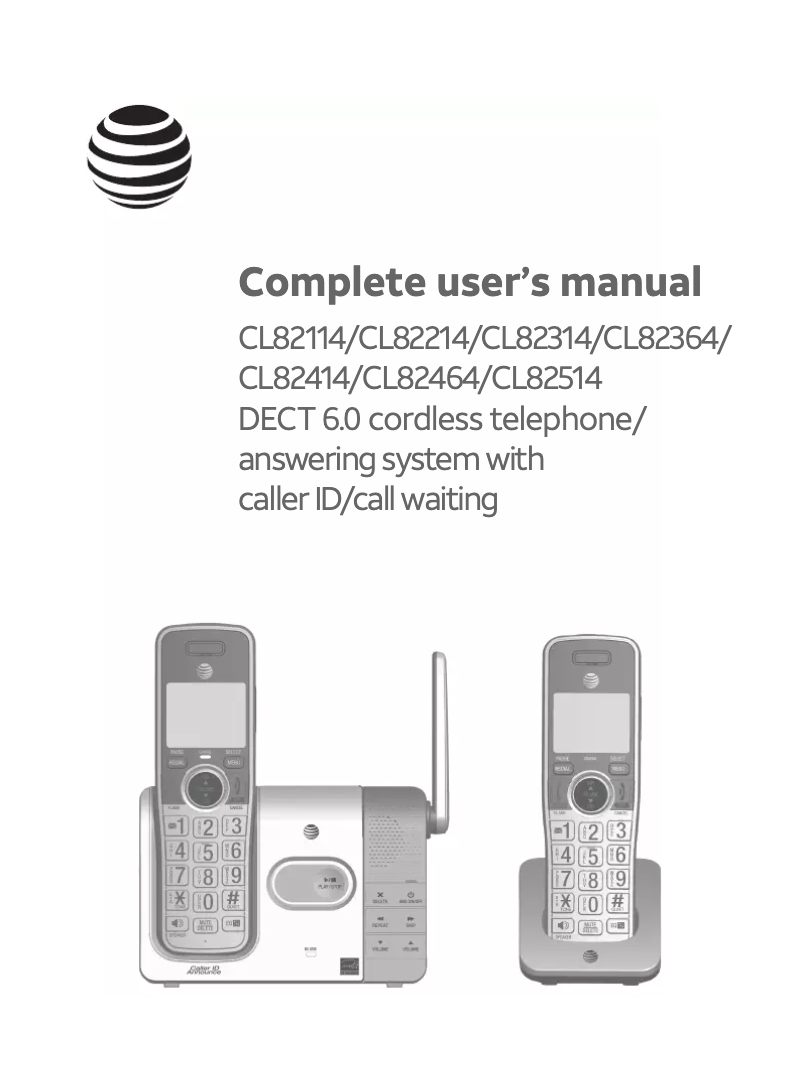 Página 1 del manual Manual de usuario AT&T CL82414