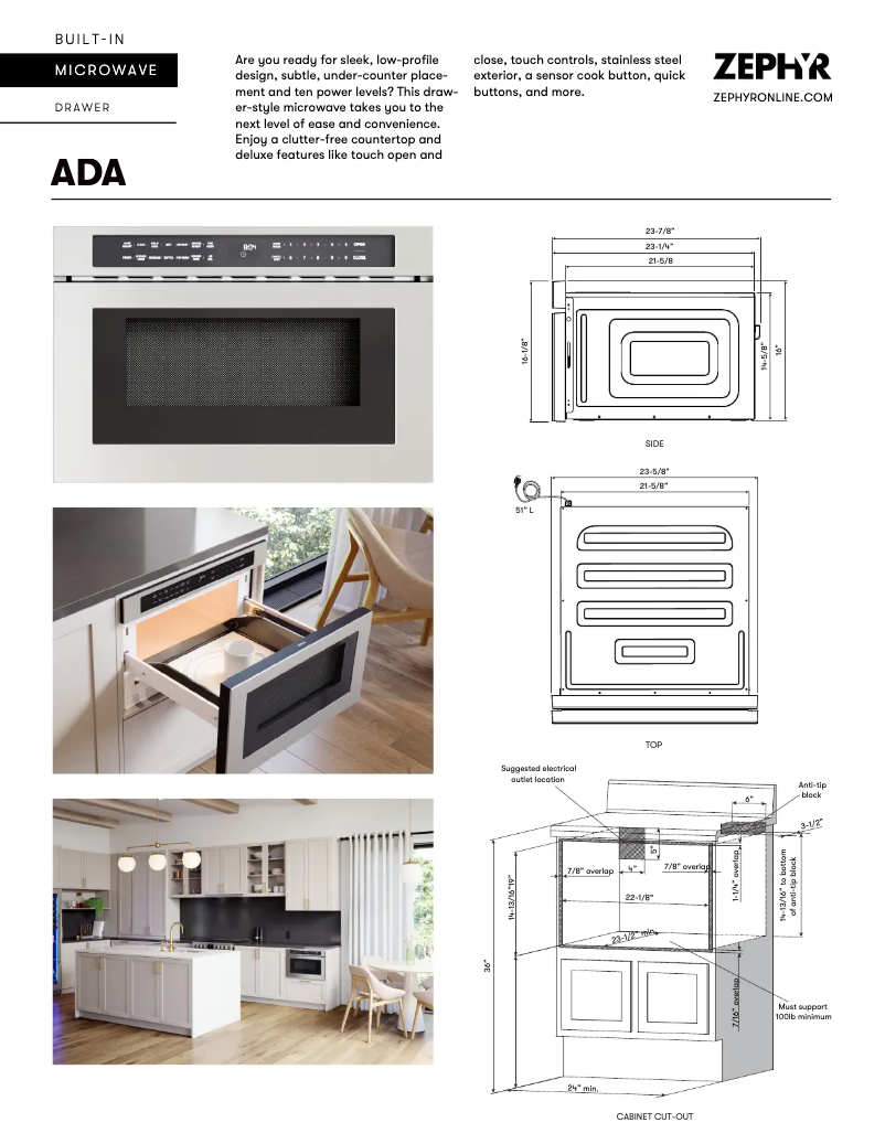 Imagen de la primera página del manual del dispositivo MWD2401AS