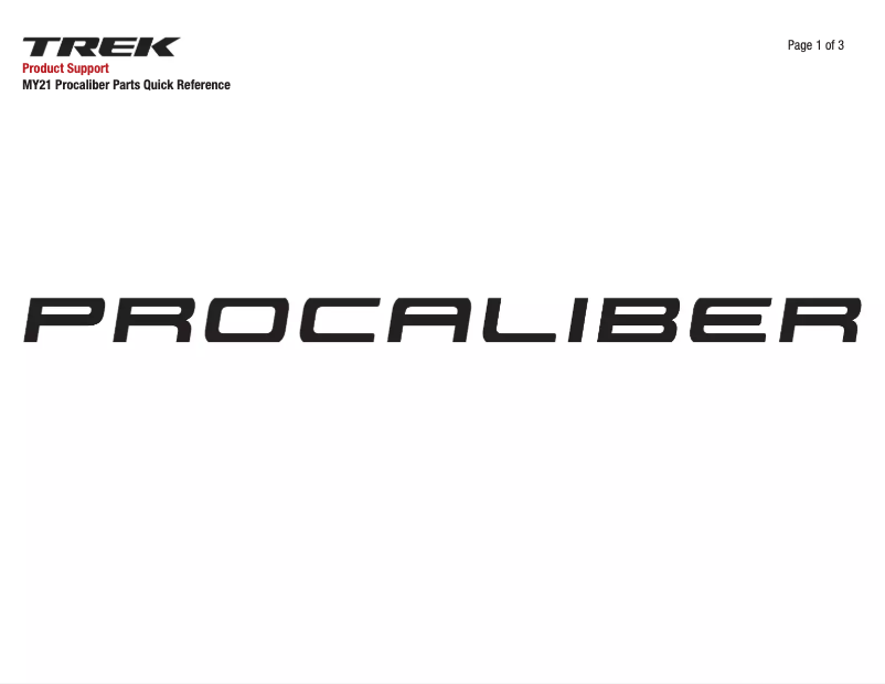 Imagen de la primera página del manual del dispositivo Procaliber 9.6