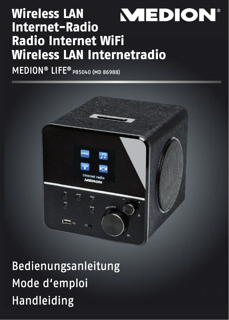 Imagen de la primera página del manual del dispositivo LIFE P85040 (MD 86988)